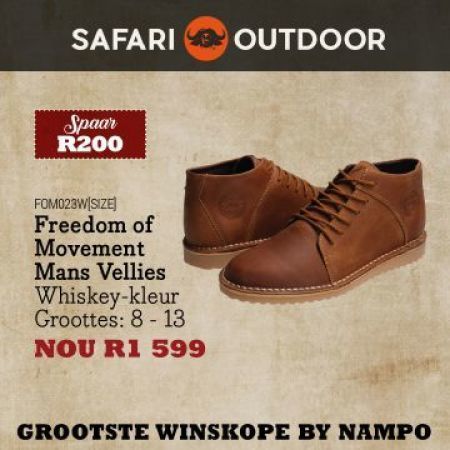 Freedom of Movement Mans Vellies